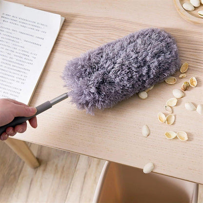 Telescopic Feather Duster - 5-Piece Cleaning Set - Feather Duster Extendable Up to 85 Cm - Cobweb Brush with Telescopic Handle - Duster - Dust Brush - Washable Microfiber - Rotatable - Electrostatic Adsorption - Hard-to-Reach Places.