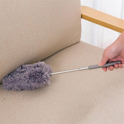 Telescopic Feather Duster - 5-Piece Cleaning Set - Feather Duster Extendable Up to 85 Cm - Cobweb Brush with Telescopic Handle - Duster - Dust Brush - Washable Microfiber - Rotatable - Electrostatic Adsorption - Hard-to-Reach Places.