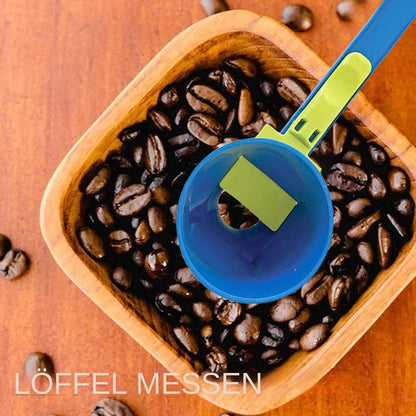 Measuring Spoon - Measuring Spoons - Measuring Spoons - Coffee Measuring Spoon - Coffee- Measuring Spoon - Coffee Scoop - Plastic - Blue - For Precise Weighing and Measuring