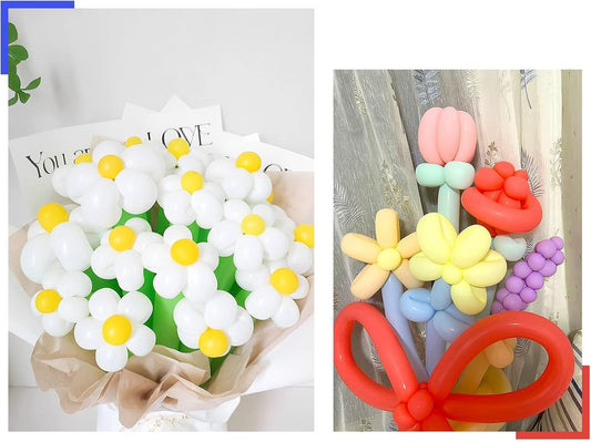 Balloons - Colored Balloons - 100-piece - Modeling Balloons - Halloween - Christmas - Christmas - Party Decorations - Assorted colors - Various colors - Long balloons / Shaped balloons - 130cm - for Party / Holiday / Halloween / Christmas