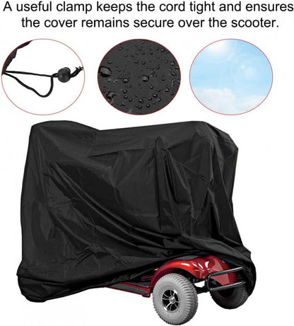 Mobility Scooter Protective Cover - Cover for Mobility Scooter - Mobility Scooter Cover - With Storage Bag - 140 x 66 x 91 cm - Protective Cover - Rain Cover - Cover - For Mobility - Scooter - Waterproof - Protects Against Dust - Dirt - Snow - Sunlight -