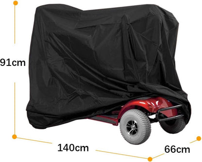 Mobility Scooter Protective Cover - Cover for Mobility Scooter - Mobility Scooter Cover - With Storage Bag - 140 x 66 x 91 cm - Protective Cover - Rain Cover - Cover - For Mobility - Scooter - Waterproof - Protects Against Dust - Dirt - Snow - Sunlight -