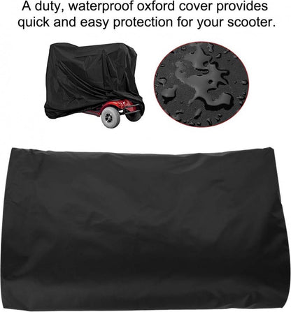 Mobility Scooter Protective Cover - Cover for Mobility Scooter - Mobility Scooter Cover - With Storage Bag - 140 x 66 x 91 cm - Protective Cover - Rain Cover - Cover - For Mobility - Scooter - Waterproof - Protects Against Dust - Dirt - Snow - Sunlight -
