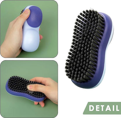 Hand Brush - Cleaning Brush - Cleaning Supplies - Hand Scrubbers - Soft Bristle Cleaning Brush - Scrubbing Brushes - Reusable Washing Brush for Washing Shoes - Multifunctional Cleaning Brush - For Cleaning Bathroom, Kitchen, Scho