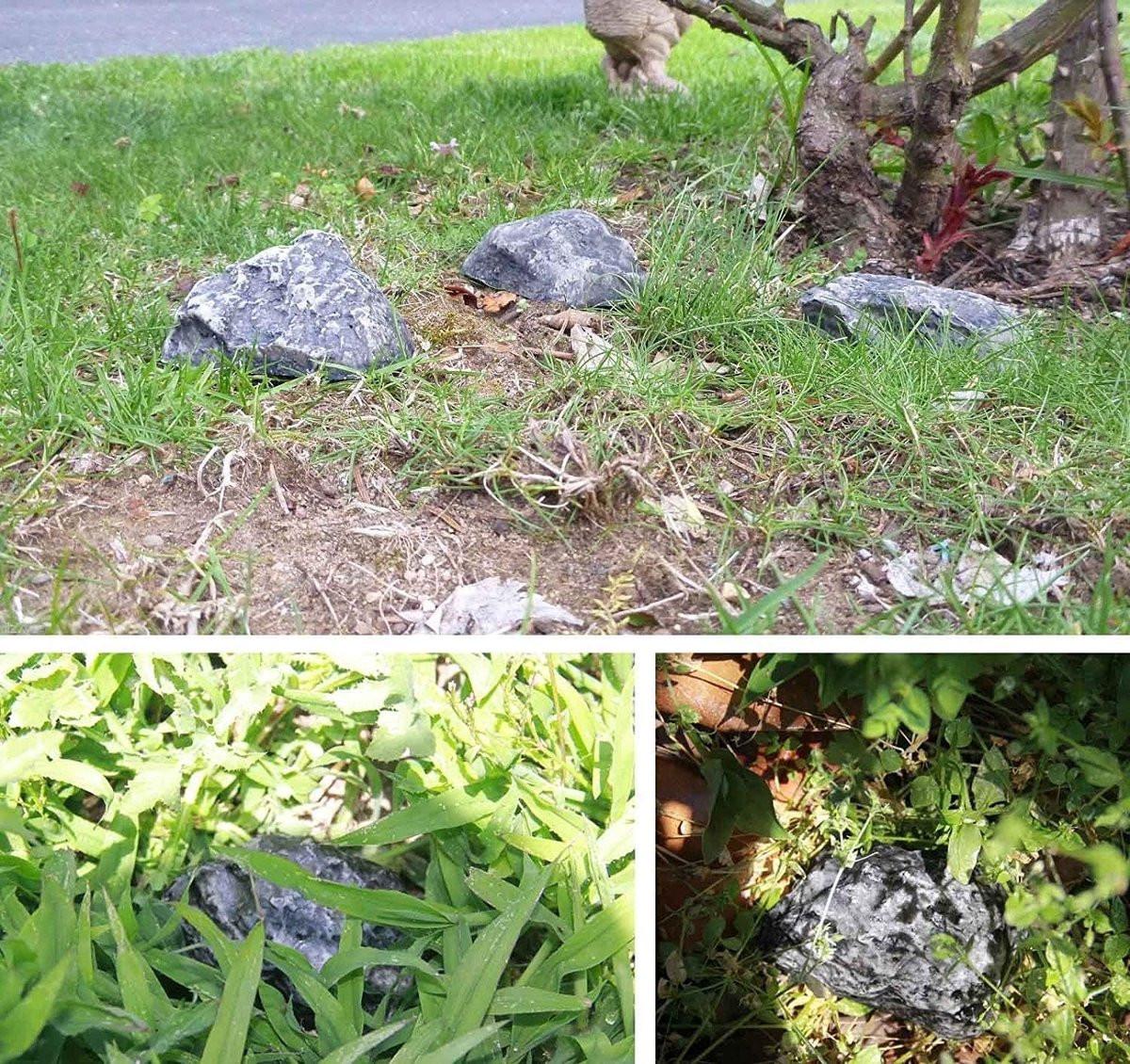 Fake Stone - Hollow Stone - Outdoor Hiding Place for House Keys - Plastic Fake Stone - Anti-Burglar - Security - Discreet - Safe Way to Hide a Key - Hide Keys in an Unfindable Hiding Place - 1 Piece.