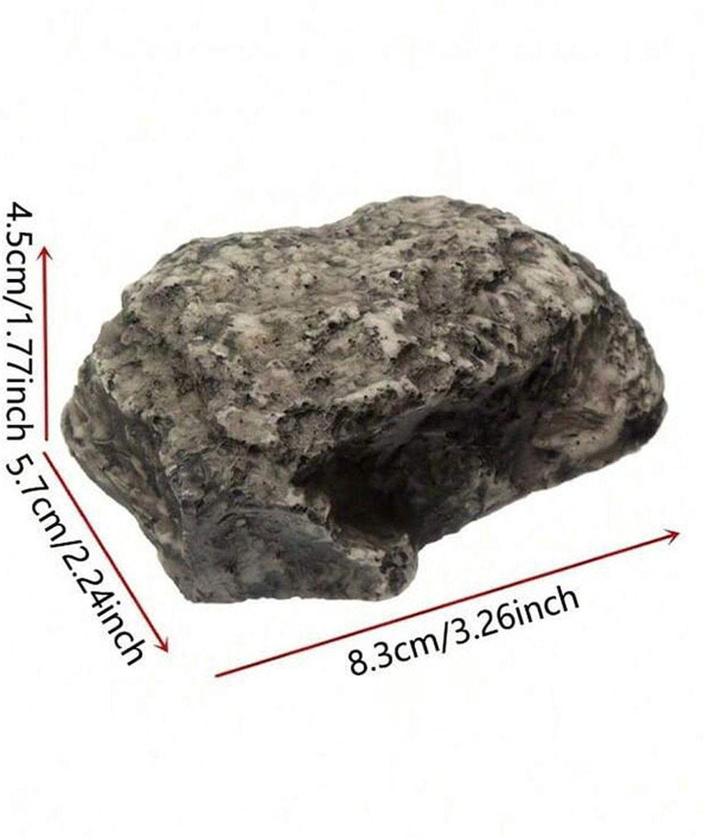 Fake Stone - Hollow Stone - Outdoor Hiding Place for House Keys - Plastic Fake Stone - Anti-Burglar - Security - Discreet - Safe Way to Hide a Key - Hide Keys in an Unfindable Hiding Place - 1 Piece.