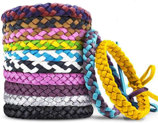 Anti-Mosquito Bracelet - 12 Pieces - Anti-Mosquito Bracelet - Insect-Repellent Wristband - Anti-Mosquito Stickers - Anti-Mosquito - Mosquito Protection - Anti-Mosquito - Mosquito Repellent - Suitable For Children Adults Camping Fishing Trip.