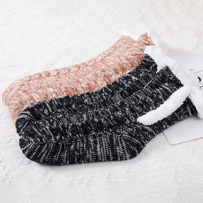 Socks - Plush Socks - Warm Socks - Winter Socks - House Socks - Fluffy Socks - Thick - Warming Quality - Comfort - Soft - Warm - with Plush Lining - Black - Unisex - Christmas Gift - Christmas - Gift - Perfect as a Christmas gift