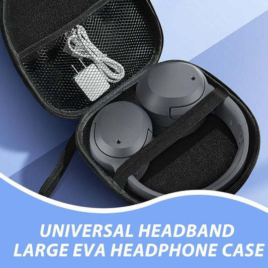 Headphone Case - Hard Protective Case - Headphone Case - Headphone Case - Headphone Cover - Protective Case - Carrying Case - On-Ear/Over-Ear - Waterproof - Shockproof - For Most Brands/Bluetooth/HiFi/Wired Headphones/Gaming Headset - Black.