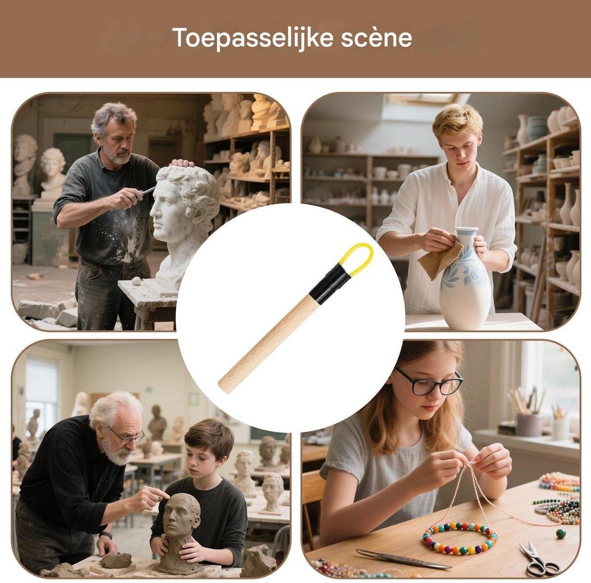 Clay Tools - Professional High Quality Pottery Modeling Modeling - Universal Modeling Tools - Sculpting - Earthenware Finishing Tools - Spatulas/Knives/Small Blades/Mirrets - for Beginners in Studios and Art Schools.