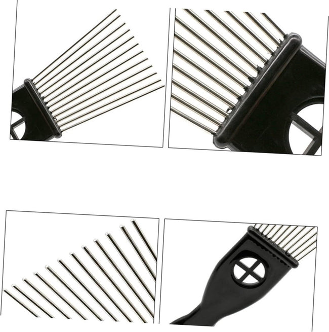 Comb - Afro Comb - Hairdresser's Comb - Styling Tool - Afro Comb - Afro Pick - Styling Afro Comb - 3 Sizes - 3 Types - Professional - Accessory - Men and Women - Black Main Image