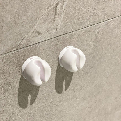 Toothbrush Holder - 10 Pieces - Holder - Bathroom - With Suction Cup - Washbasin - Shelf - Storage - Holder - Hygienic - Bathroom Gadgets - Bathroom Accessory - Wall Mounting - No Drilling Required - Plastic - Toothbrush - White