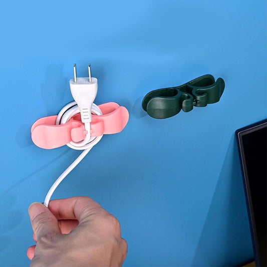 Cable Organizer - 5 Pieces - Cord Winder - Cable Winder - Self-Adhesive - Cord Organizer for Kitchen Appliances - For USB Cables, Wires, Mixers, Coffee Machines, Air Fryers & Kitchen Appliances - Suitable for Home, Office or Car.