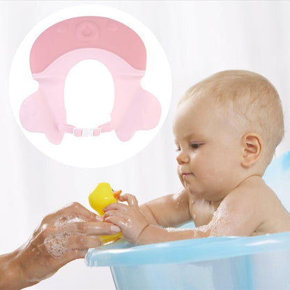 Shower cap - Shower cap - Bath cap - Baby shower cap - Child's hair washing aid cap - Shower cap - Shower cap for children - Silicone bath and shower cap - Cap - Adjustable - For toddler and baby - Pink.