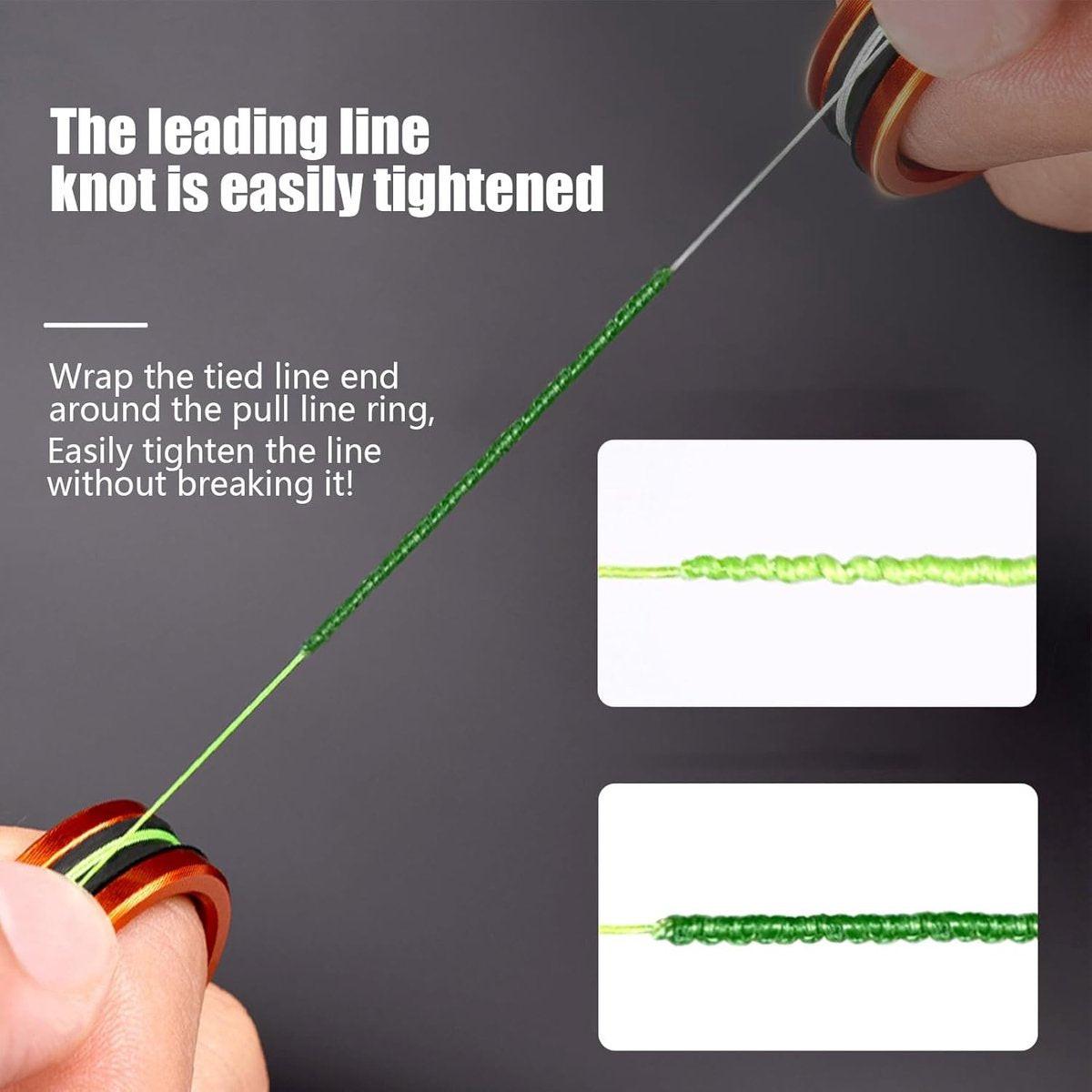 Fishing Line - Fishing Thread - Professional Line Pull Ring - Prevent Hand Scratches - Portable Practical - Sturdy Fishing Gear Accessories - Handy Tool - for fishing enthusiasts Enthusiasts / Beginners / Professionals.