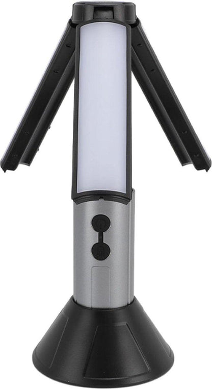 Camping Lamp - Tent Lamp - Rechargeable Telescopic Camping Light - Outdoor - LED Lamp - Hangable - Rechargeable - With Hook and Flashlight - For Camping, Hiking, Power Outages, Emergencies - Black - 1 Piece.
