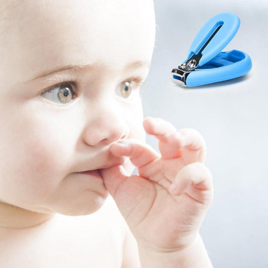 Nail Clipper - Nail Scissors - Toddler Nail Clipper - Child Nail Clipper - Baby Nail Scissors - Safety Scissors - Safe and Gentle - For Babies, Children, Adults - For Newborns, Baby, Toddler, Children - For All Ages - Blue.