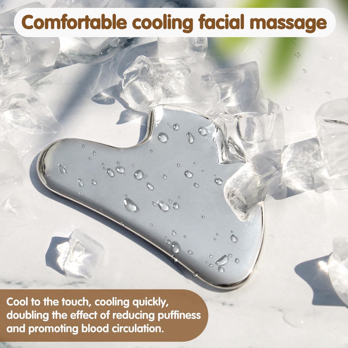 Gua Sha Stone Metal - Gua Sha Scraper Stainless Steel - Massage Tool - Relaxation - Gua Sha - Gua Sha Massage - Gua Sha Plate - Gua Sha Tool Surgical Steel - For Acne - Gua Sha Scraper - Unbreakable - Stainless Steel - With Storage Bag