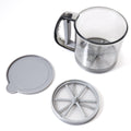 Flour Sieve - For Flour and Meal - Flour Sieve - Powdered Sugar Sieve - Sugar Sieve - Baking Utensils - Powdered Sugar Shaker - Hand Sieve - Double-Layer Sugar Sieve - One Hand - For Almond Powder, Powdered Sugar, Cocoa Powder, Cinnamon Powder