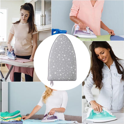 Mini Ironing Board - Steam Glove - Handheld Ironing Board - Heat-Resistant Ironing Glove - Ironing Aid - Washable - Ironing Pad - Mini Ironing Pad - Garment Steaming Sponge Padding - 25x15x2.8 Cm - Grey - 1 Piece