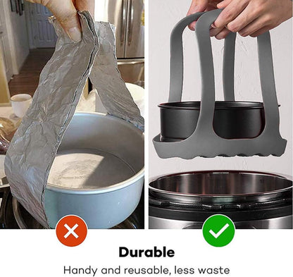 Egg poacher - Poached egg maker - Silicone egg cooker rack - Poached egg maker - Silicone Steamer Basket - multifunctional - BPA-free - grey