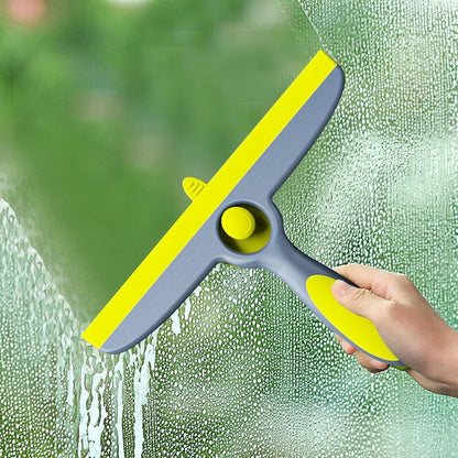Squeegee - Window Squeegee - Window Wiper - Professional Cleaning - Window Cleaning - Window Wiper - Hand Squeegee - Shower Squeegee - Household Use - With Suction Cup - For Multifunctional Use Windows, Shower And Car - 25 CM Wiping Width - Green