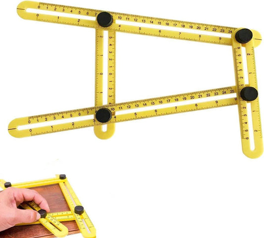 Angle Ruler - Quadrilateral Measuring Instrument - Multi-Angle Ruler - Folding Ruler - Multi Angle Angle Meter - Multi-Angle Ruler - Folding Ruler Measuring Ruler - Multi-Angle Measuring Ruler - Multi-Angle Measuring Ruler - Multifunctional - Universal An.