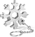 18-in-1 - Snowflake Keychain - multi-tool portable keychain - Wrench - screwdriver - bottle opener - Multi-tool - universal tool - multi-tool card - compact - pocket - outdoor adventure tool - Gift - stainless.