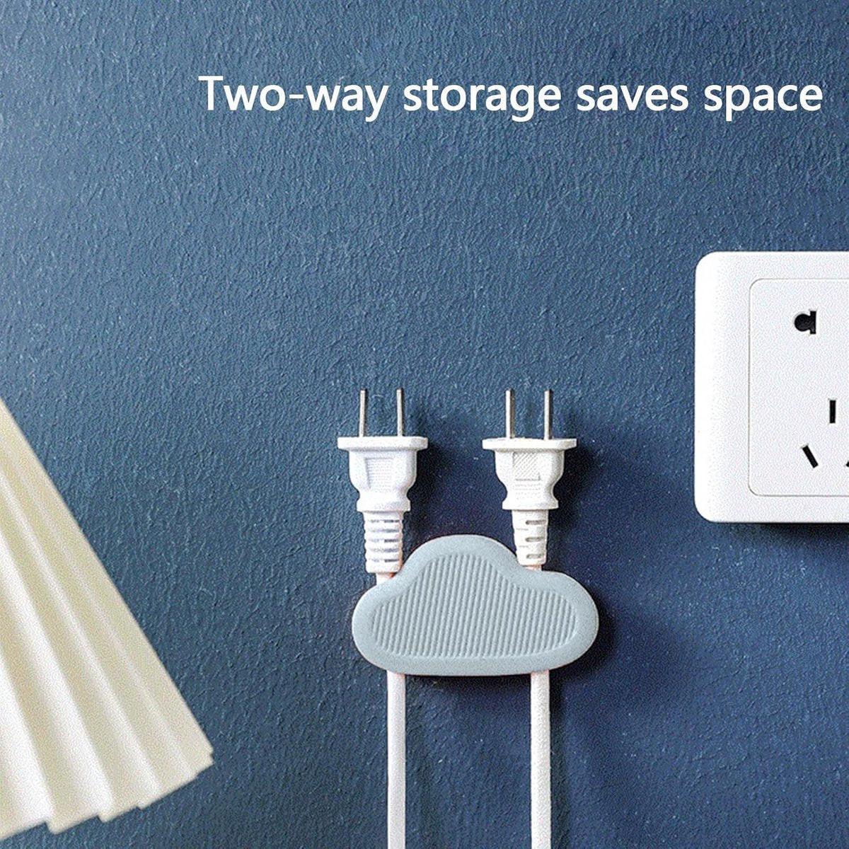 Cable Clips - 8 Pieces - Wire Organizer - Cable Holder - Cable Management - Cable Ties - Cable Organizer - Cable Organizer - Self-Adhesive - For Desk/Wall/Car/Office - For Headphones/Mouse/USB Cable.
