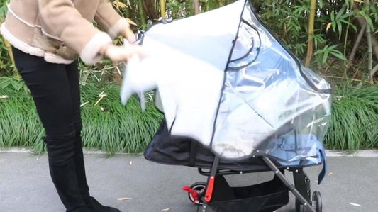 Stroller Rain Cover - Universal - Stroller Rain Cover - Buggy Rain Cover - Rain Cover for Stroller - Universal Stroller Accessory - Baby Weather Protection - Baby Travel Weather Shield - Windproof Waterproof - Protection Against Dust and Snow.
