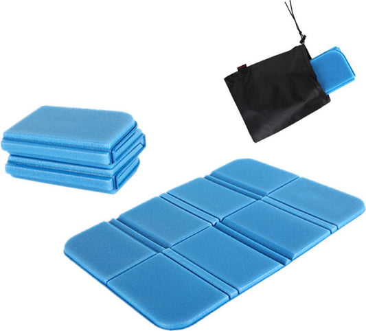 Outdoor Seat Cushions - Foldable Foam Seat Cushion - Hiking Seat Mat - Camping Seat Mat - Foldable Seat Mat - Lightweight - Waterproof - 385x275x8 mm - For Outdoors, Garden, Camping, Picnic - Blue - 1 Piece.