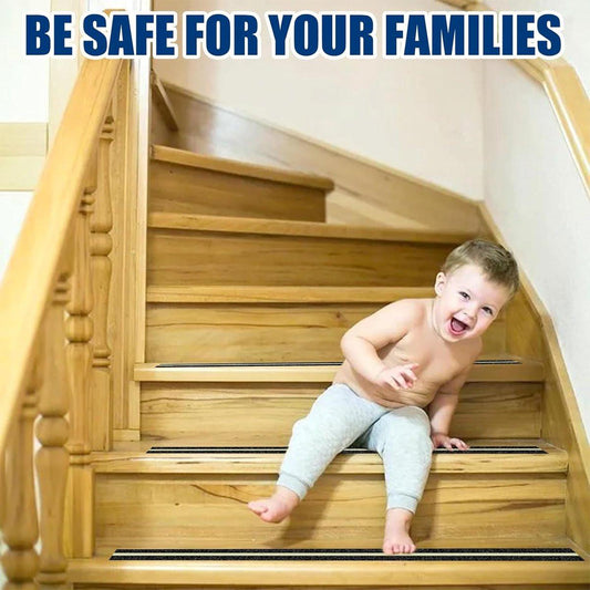 Anti-slip Adhesive Tape - 2 Rolls - Anti-slip Grip Tape - Safety Tape - Stair Tape - Anti-slip Adhesive Tape - Strips with Self-Adhesive - For Stairs Stairs Stairs Decking Indoors and Outdoors - Glows in the Dark - Black - 5 Cm X 5 M.