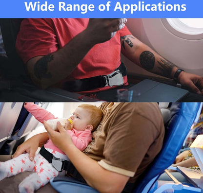 Seatbelts - Seatbelt Extender - 2 Pieces - Seatbelt Extension - 80cm - Car Seatbelt Extender - Universal - Comfortable - Airplane Seatbelt Extender - Universally Adjustable Airplane Seat - Maternity Belt - For Obese People - With Storage Bag