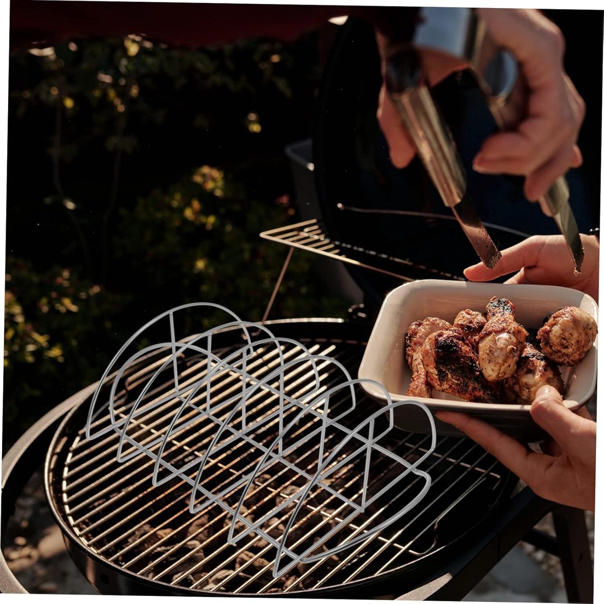 Professional Grates - BBQ - Barbecue - Sparerib Rack - Rib Rack - Spareribs Holder - Clamp Grate - Grill Clamp - Clamp Grates - Barbecue Grates - Barbecue Accessories - Barbecue Tools - Practical - High Quality - Very Suitable for Professional BBQ