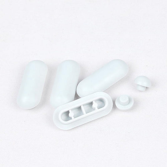 12 pieces - toilet seat bumper pads kit - bidet lid attachment - push-in replacement buffer spacer - anti-noise cushion pad cover - for bathroom repair parts - Toilet accessories - Bathroom accessories - white