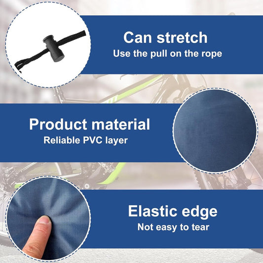 2 pieces - Bicycle Saddle Cover - Bicycle Saddle Cover - Waterproof Saddle Cover - Cover for Bicycle Saddle - Rain Cover - Saddle Cover - with drawstring - outdoor saddle cover - bicycle accessories - waterproof - universal - rain and dust protection - 24.