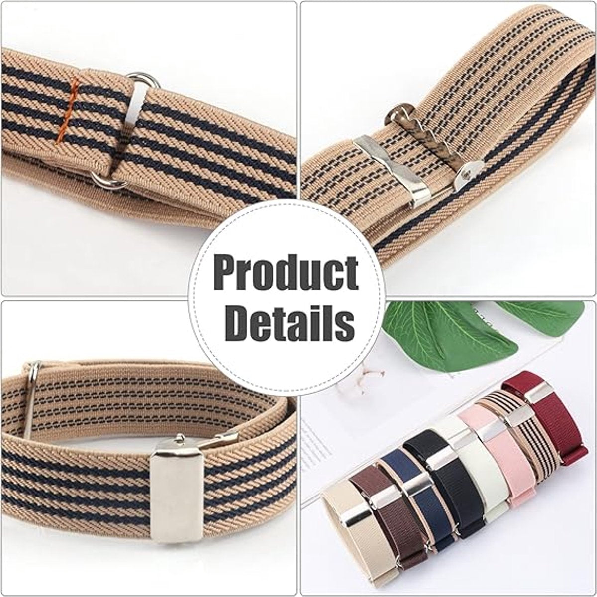 Sleeve Holder - 8 Pairs - Sleeve Holder - Sleeve Holders for Women and Men - Classic - Elastic - Women and Men - Sleeve Holders - Unisex Elastic Bracelets - Adjustable Shirt Sleeve Holders - Anti-Slip Bracelet - Multicolor