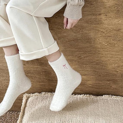 pairs - House socks - Women's house socks - Warm winter socks - Plush socks - Non-slip socks - Fluffy socks - Fuzzy slipper socks - Sleep socks - Coral fleece sleep socks - soft bed socks for women - for cold nights - pink