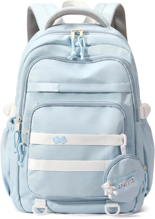 Waterproof backpack for girl - Girl's Backpack - School backpack - lightweight school bag - School bag - Girls School Student School Bag - Large capacity backpacks for Girls and Boys - Teenagers - High School backpacks - Blue.