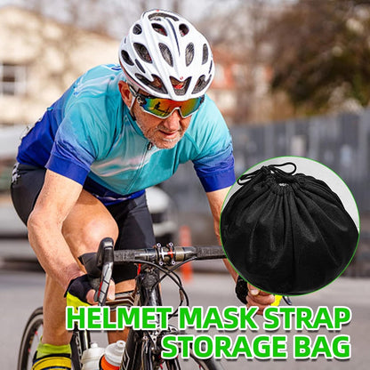 Helmet Bag - Helmet Cover - Protective Cover - Universal Portable Bag - Storage Bags - Storage Pouch - Motorcycle Helmet Bag - Bicycle Helmet Bag - Ski Helmet Bag - 47*43 cm - for motorcycle, bicycle, equestrian, hockey, and ski helmets - Black