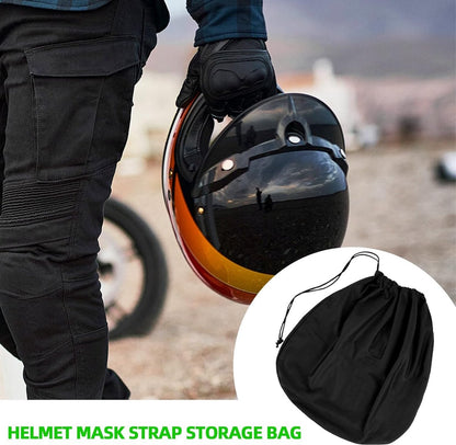 Helmet Bag - Helmet Cover - Protective Cover - Universal Portable Bag - Storage Bags - Storage Pouch - Motorcycle Helmet Bag - Bicycle Helmet Bag - Ski Helmet Bag - 47*43 cm - for motorcycle, bicycle, equestrian, hockey, and ski helmets - Black