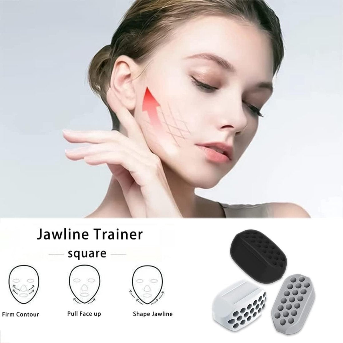 Jaw Trainer - 6 Piece Jawline Trainer - Jaw Training Balls - Jawline Trainer - Jaw Muscle Trainer - Face Trainer - Jaw Exercise - Slim Jawline - Mouth Exercise - Jaw Exercise for Men and Women - Facial Beauty Tool
