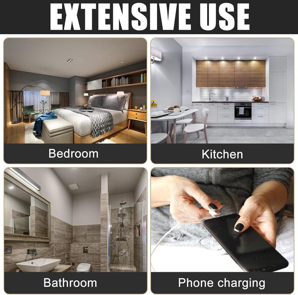 Countdown Switch - 120 minutes - Countdown timer switch - Mechanical countdown timer socket - time switch - timer light switch - with timer - timer socket - for bathroom extractor fan, garage, laundry room, storage room or spa - white.
