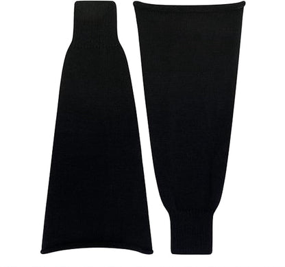 Leg warmers - 1 pair - Socks - Winter leg warmers - Warm leg warmers - Long socks - Calf socks - Knee socks - Stacked socks - Autumn and winter socks - knitted socks - retro accessories - black