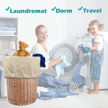 2 pieces - Laundry bag - Sturdy laundry bag - Travel laundry bag - Storage bag for dirty laundry - Large laundry bag - Washing machine laundry bag - Laundry net bag - Protective laundry bag for clothing - Laundry bags for laundry - with straps - with draw