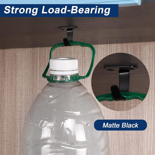 12 Pieces - Ceiling Hook Mounting - Stainless Steel Coat Hook - Under the Shelf - Top Mount Towel Hooks - Clothes Hook - For Ceiling Hooks, Under-Shelf Hangers, Towel, Coat Hooks, Bathroom, Kitchen Cabinets