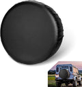 Tire cover - 16 inch - Tire covers - Spare tire cover - Tire dust cover - Spare wheel dust cover - Car tire protective cover - Spare wheel protective cover - Tire storage cover - PVC leather - Dust cover - suitable for tire diameters 76-79 cm - Black