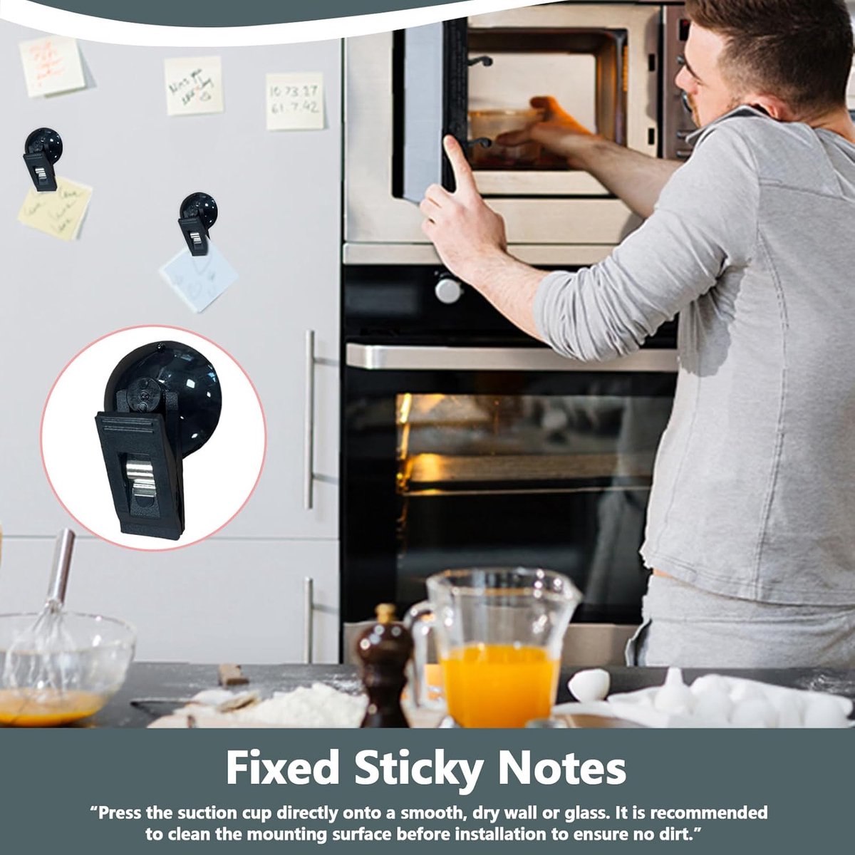 8 pieces - Suction cup clips - Shower curtain clips - Shower curtain clamps - Multifunctional storage clip - Windproof protective clips - shower curtain clips with suction cup - for car sunshades, refrigerator, notes, ticket and photo organization - 30*35