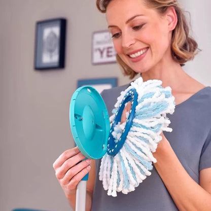 3 pieces - Mop refill - Replacement mop head - Suitable for Leifheit Clean Twist Disc Mop - Clean Twist Disc Mop Head - Mop Head Replacement Covers - Replacement Clean Twist Disc Mop - efficient water absorption - strong cleaning - 35 cm