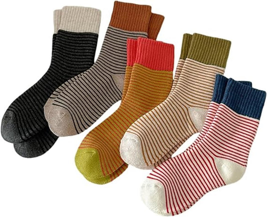 Socks - Women's Socks Value Bundle Size 36/40 - 5 Pairs of Socks - Women's Socks - Stockings - Women's Socks Solid Color - Long Socks - Autumn Socks - Soft, absorbent, breathable - For Casual, Business, Sports and Leisure - For Autumn and Spring
